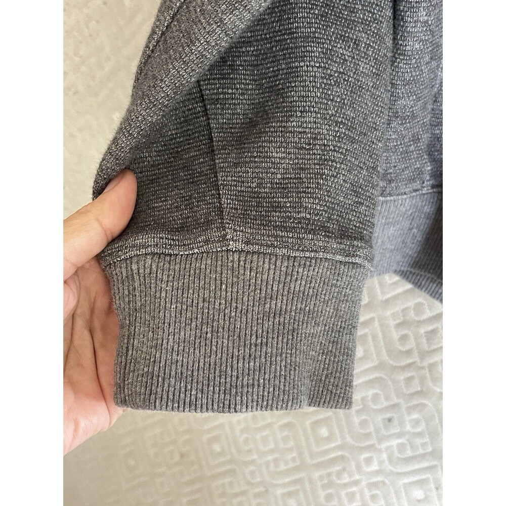 Calvin Klein Mens Sweater Jacket XL Full Zip Grey Mock Neck Grandpa Core Dad - Picture 9 of 14